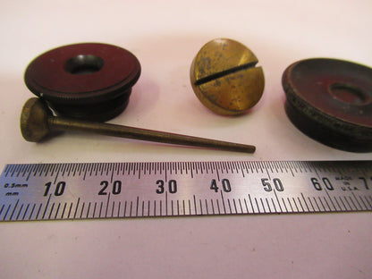 ANTIQUE BRASS LOT VERY OLD SCOPES MICROSCOPE PART AS PICTURED S3-B-08