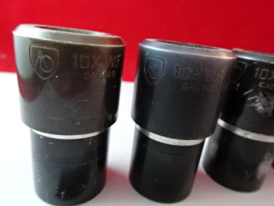 Lot Eyepieces Optical American Optical Co. Bl Microscope Part Optics AS IS