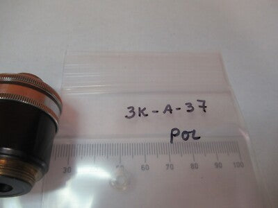 CARL ZEISS GERMANY OBJECTIVE POL 2.5X /160 MICROSCOPE PART AS PICTURED &3K-A-37