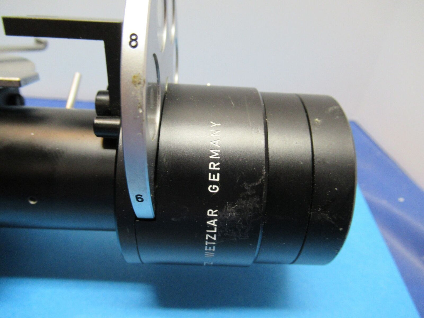 LEITZ GERMANY NOSEPIECE DARK PHASE RARE OPTICS MICROSCOPE PART AS IS &85-A-36