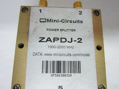 MINI CIRCUITS ZAPDJ-2 POWER SPLITTER 2GHz RF MICROWAVE FREQUENCY AS IS BIN#J4-35