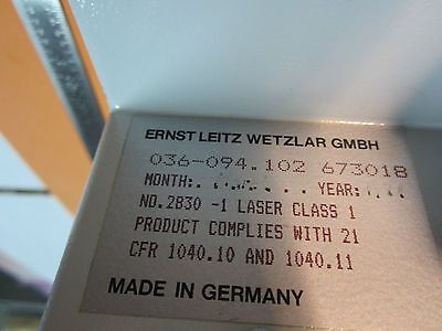 OPTISCHES MIKROSKOP TEIL LEITZ WETZLAR DEUTSCHLAND LASERSTRAHL KOPF OPTIK BIN#13