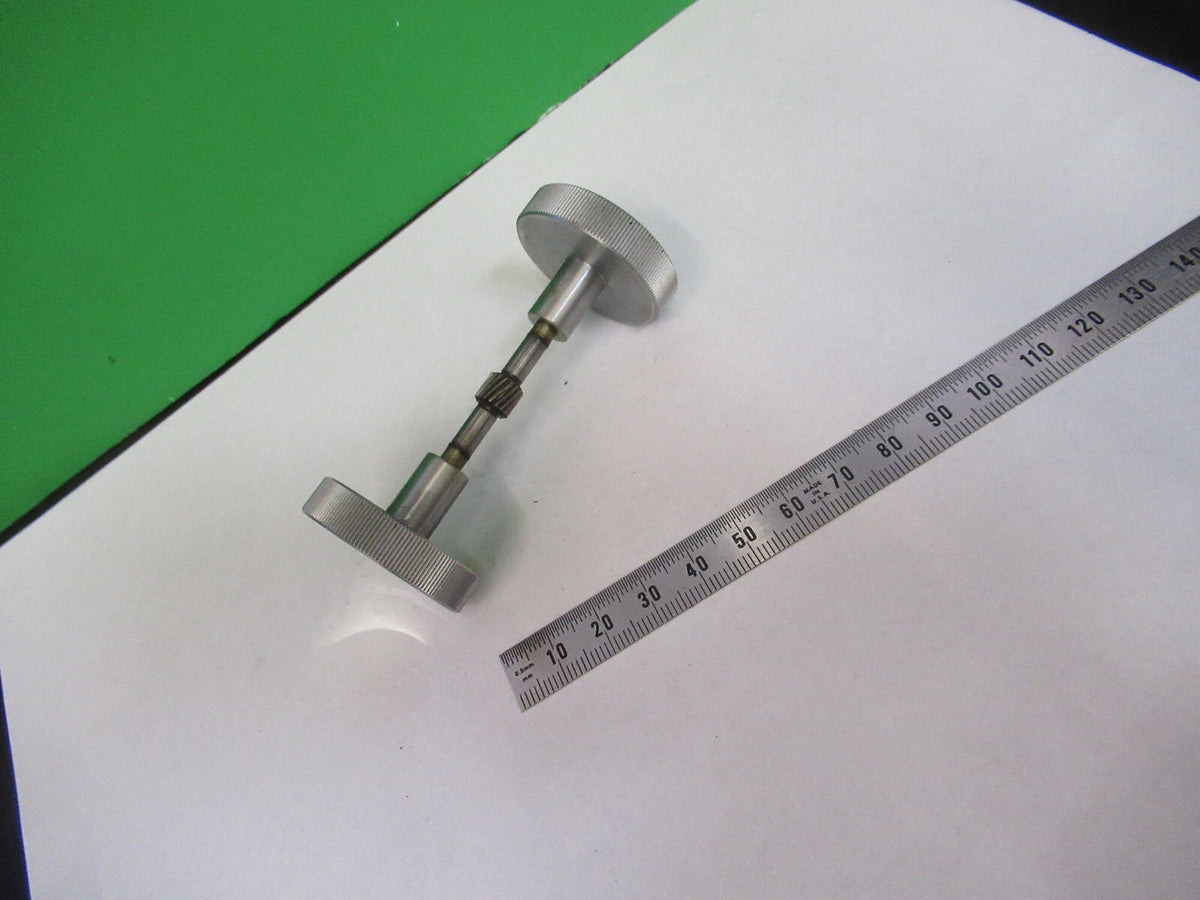 BAUSCH LOMB SET OF PAIR KNOBS STAGE  MICROSCOPE PART AS PICTURED #F3-B-56