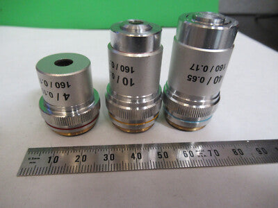 Assorted Objectives Lenses Optics Lot Microscope Part
