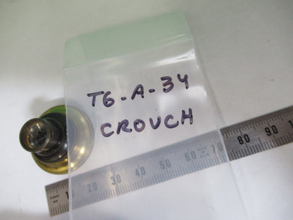 ANTIQUE BRASS H CROUCH LONDON LENS OBJECTIVE MICROSCOPE PART AS PICTURED T6-A-34