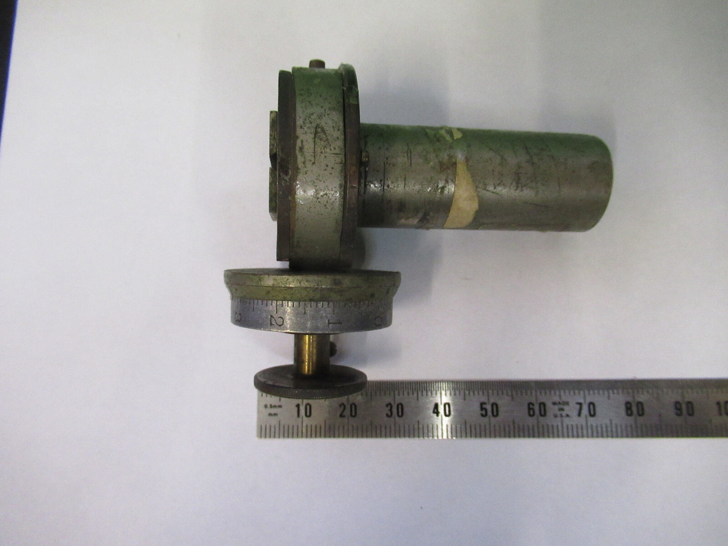 ANTIQUE BRASS SLIP ADJUST UNKNOWN RARE COLLIMATOR SCOPE PART AS PICTURED Z4-B-71