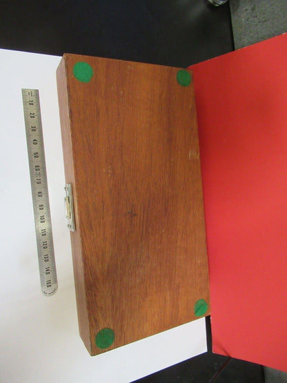 EMPTY WOODEN BOX BRUEL KJAER DENMARK MAHOGANY CASE ACCELEROMETER AS IS  Q2-128