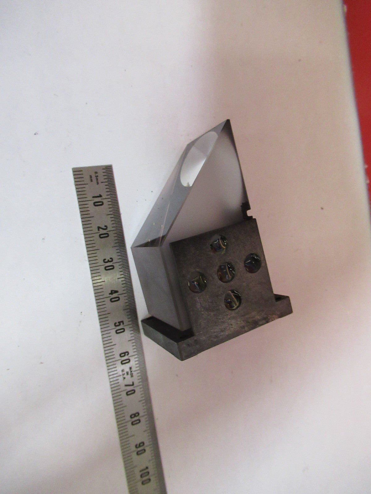 LEICA LEITZ GERMANY DMRB HEAD GLASS PRISM MICROSCOPE PART AS PICTURED T5-A-15