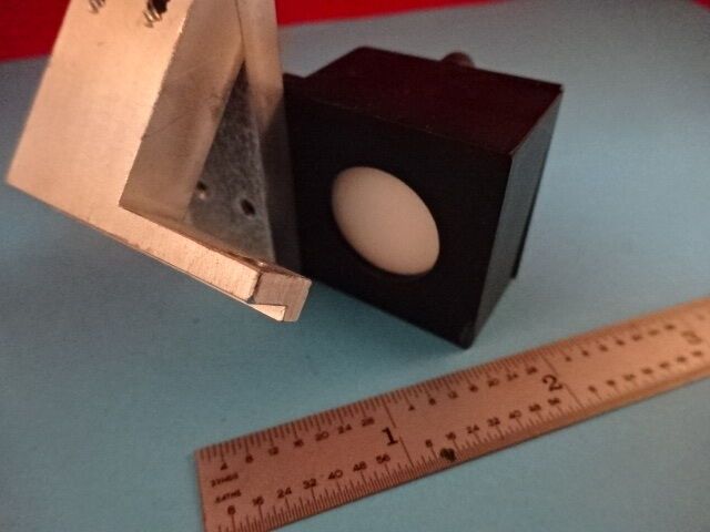 OPTISCHER SENSOR DIFFUSOR FENSTER BNC + HALTERUNG LASEROPTIK WIE BESEHEN #65-A-13