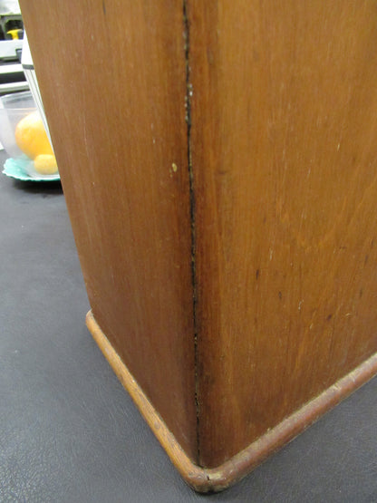 EMPTY WOOD CABINET for ANTIQUE KORITSKA MILANO MICROSCOPE PART AS PICTURED &LOB