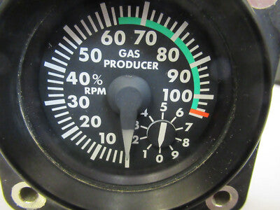 BELL 206 INDICATOR GAS PRODUCER AIRCRAFT PART 206-075-682-107 AS PICTURED C1-A-9