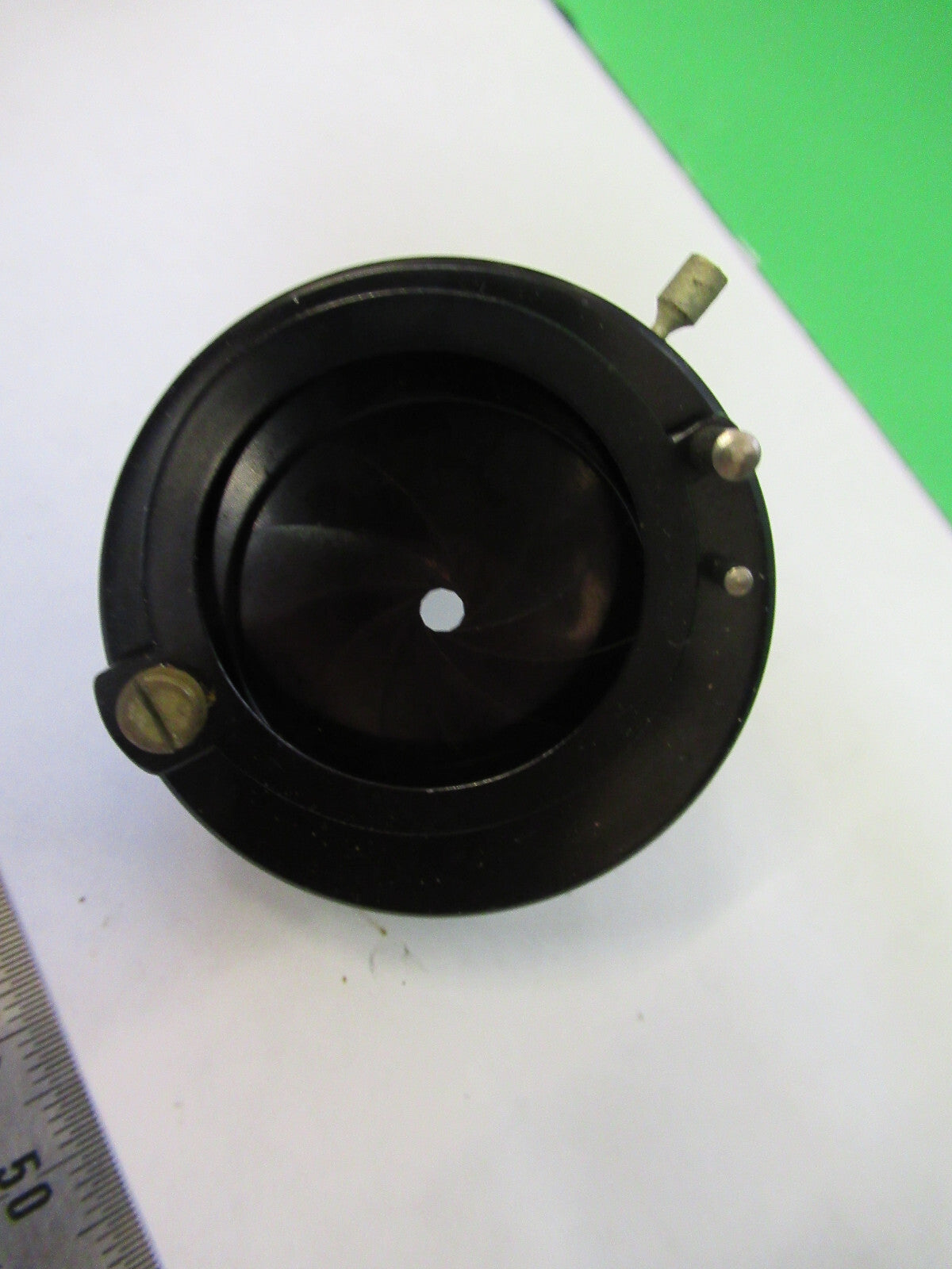 CBS BECK KASSEL CONDENSER ASSEMBLY GERMANY MICROSCOPE PART AS PICTURED G8-A-08