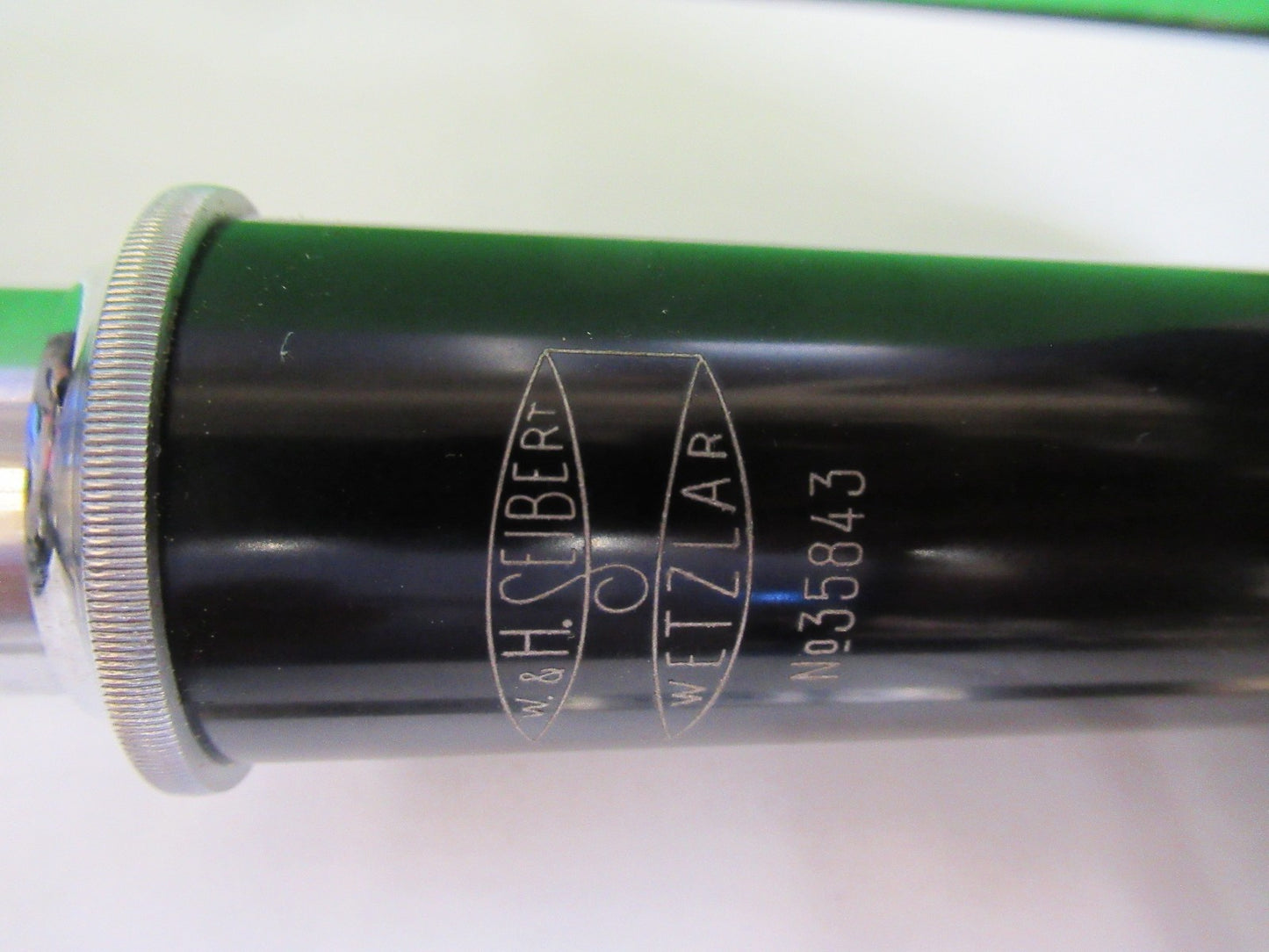 ANTIQUE SEIBERT WETZLAR tubus + nosepiece MICROSCOPE PART AS PIC U9-A-12