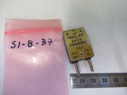 WWII FT-243 QUARTZ CRYSTAL LABS 6425 kHz FREQUENCY CONTROL AS PICTURED S1-B-37