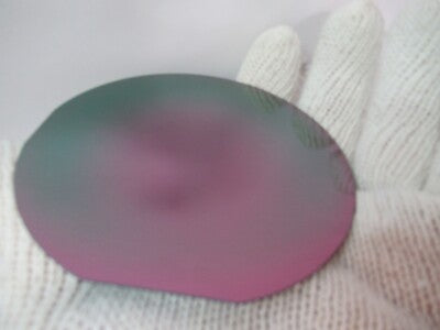 VERY NICE SAPPHIRE WAFER SINGLE CRYSTAL PLATINUM COATED AS PICTURED &7B-B-150