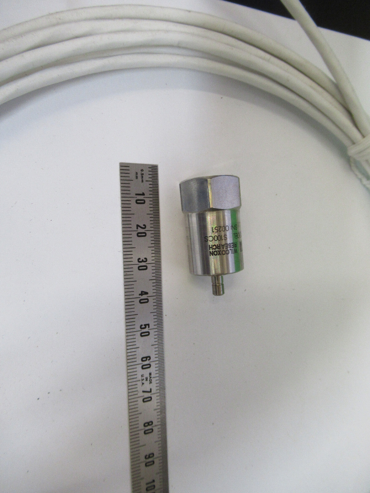 WILCOXON S100CS INDUSTRIAL VIBRATION ACCELEROMETER SENSOR AS PICTURED X4-A-70