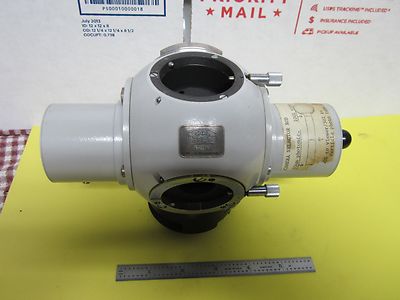 MICROSCOPE PART PHOTOMIC ZEISS HEAD TRINOCULAR HEAVY OPTICS AS IS BIN#H8-08