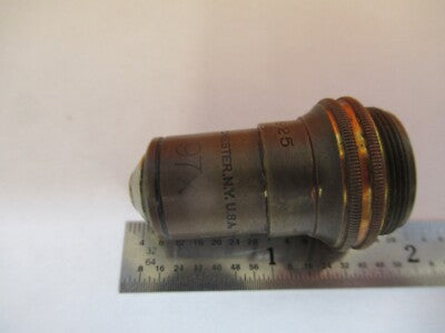 ANTIQUE BAUSCH LOMB 97X 1.9mm OBJECTIVE MICROSCOPE PART AS PICTURED &7B-B-09