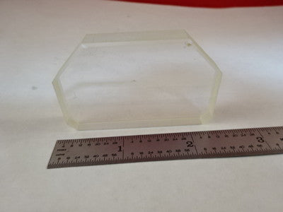 OPTICAL TRUNCATED BK7 GLASS BRICK [chips on edge] LASER OPTICS AS IS B#U3-B-25
