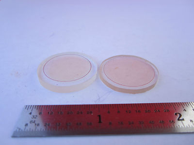 Lot 2 Ea Optical Coated Filter Lens ? Plastic Laser Optics