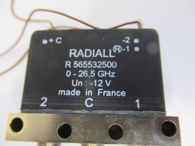 RADIALL FRANCE R565532500 COAXIAL SWITCH 26 GHz MICROWAVE RF AS PICTURED B9-A-06
