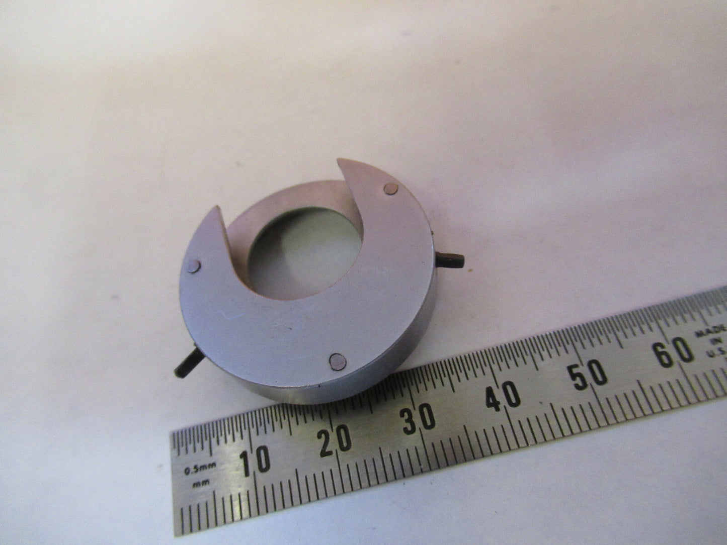 COLLAR OBJECTIVE BAUSCH LOMB POL MICROSCOPE PART AS PICTURED &F9-A-57
