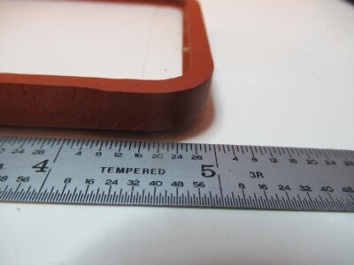 OPTICAL GLASS WINDOW SILICONE GASKET MIL SPEC LASER OPTICS AS PICTURED &FT-5-57