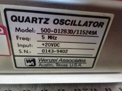 WENZEL MITEQ 5 MHz LOW PHASE NOISE QUARTZ OSCILLATOR FREQUENCY STANDARD #6V-A-32