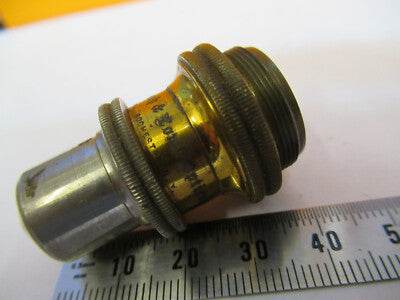 ANTIQUE BRASS Bausch Lomb OBJECTIVE LENS MICROSCOPE PART AS PICTURED &8Y-A-117
