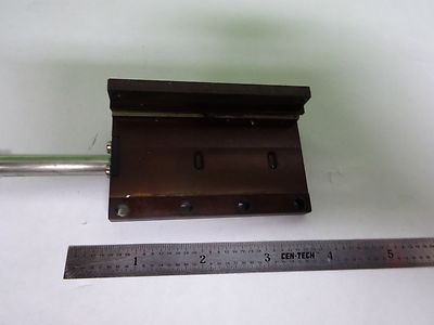 MICROSCOPE PART REICHERT LEICA POLYVAR BRASS SLIDE for OPTICS AS IS BIN#8M-B-03