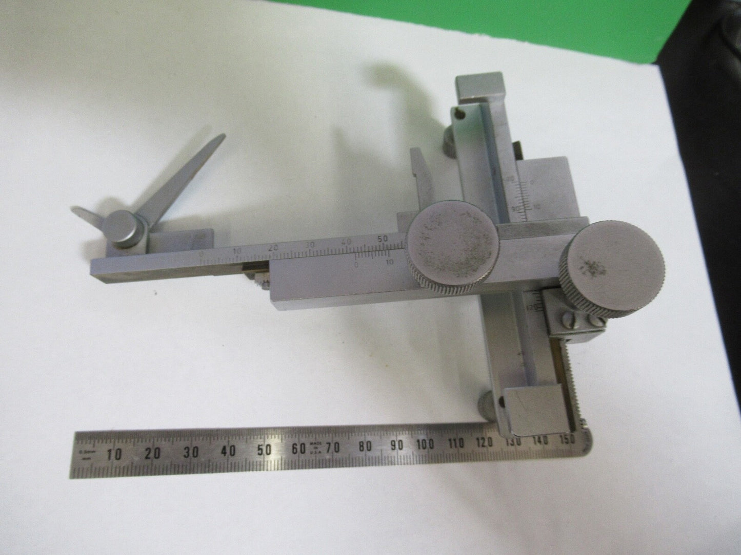 ANTIQUE SPENCER CLIPS ASSEMBLY XY STAGE MICROSCOPE PART AS PICTURED G3-FT-97