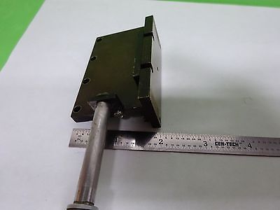 MICROSCOPE PART REICHERT LEICA POLYVAR BRASS SLIDE for OPTICS AS IS BIN#8M-B-03