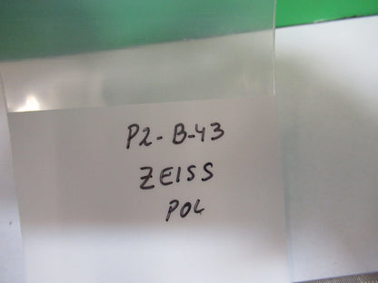 ZEISS LAMBDA SLIDE POL OPTICS POLARIZING MICROSCOPE PART AS PICTURED P2-B-43