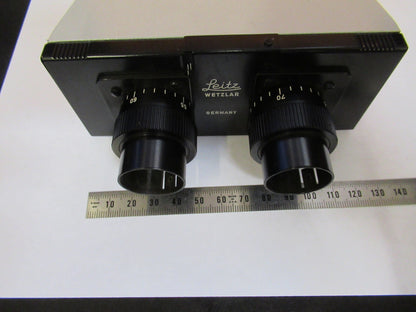 LEITZ GERMANY BINOCULAR HEAD LABORLUX MICROSCOPE PART AS PICTURED Y3-A-100