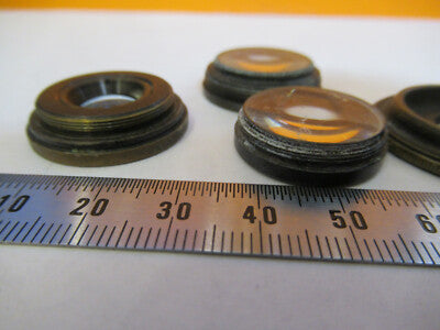 Antique Brass Mounted Lenses Lotmicroscope Part