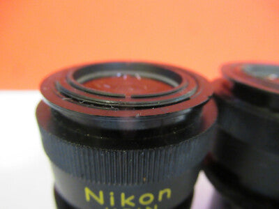 PAIR NIKON CFW 10X JAPAN EYEPIECE MICROSCOPE PART AS PICTURED &B6-A-40