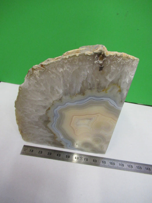 AMAZING AGATE SLICE MINERAL SAMPLE BEAUTIFUL SPECIMEN AS PICTURED V3-A-12