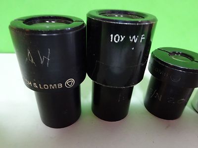 FÜR TEILE MIKROSKOPTEIL Okulare BAUSCH LOMB OPTICS AS IS BIN#11-A-23