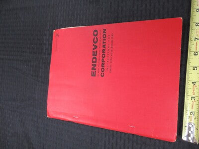 Endevco Vintage Instructions Manual Accelerometer 2200