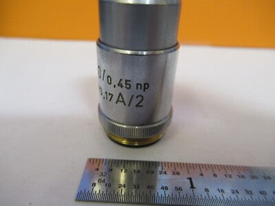 REICHERT AUSTRIA OBJECTIVE 40X /250 OPTICS MICROSCOPE PART AS PICTURED &H8-C-09
