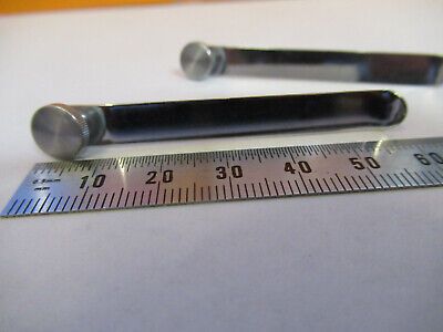 PAIR of CLIPS STAGE MICROSCOPE PART AS PICTURED &H1-B-33