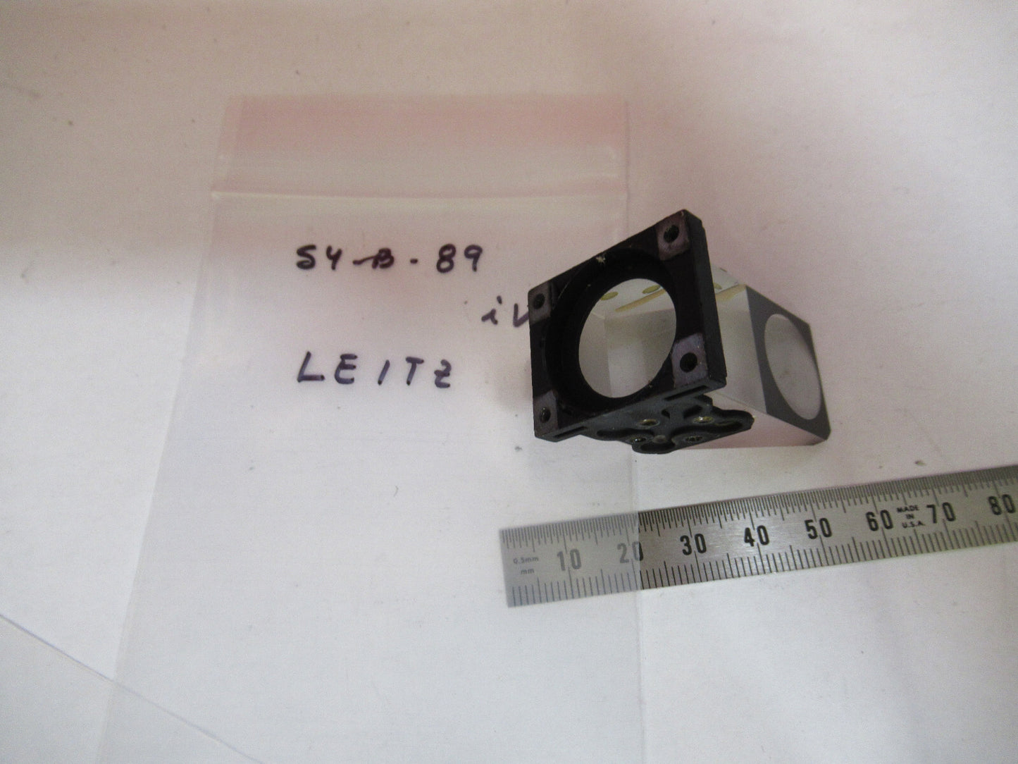 LEITZ WETZLAR GERMANY HEAD PRISM OPTICS OPTICAL MICROSCOPE PART AS PIC S4-B-89