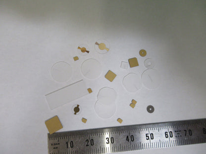 Lot Blanks Piezoelectric Quartz Crystal X-y-cut Gold Coated Piezo Sensor