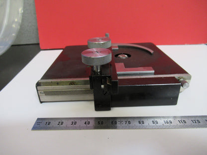 BAUSCH LOMB STAGE XY TABLE WORKS OK  MICROSCOPE PART AS PICTURED  S3-B-88