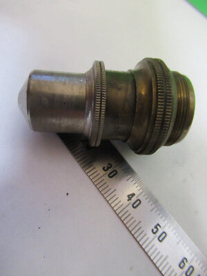 Antique Brass Bausch & Lomb Objective Microscope Part Optics