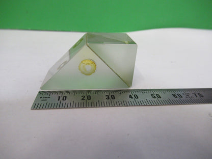 ANTIQUE BAUSCH LOMB GLASS PRISM OPTICS MICROSCOPE PART AS PICTURED  V3-A-55