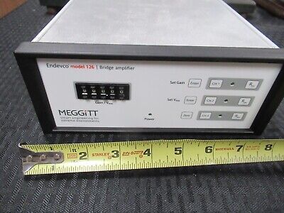 MEGGITT ENDEVCO 126 BRIDGE AMPLIFIER VIBRATION WITHOUT SENSOR AS PICTURED &TD-4