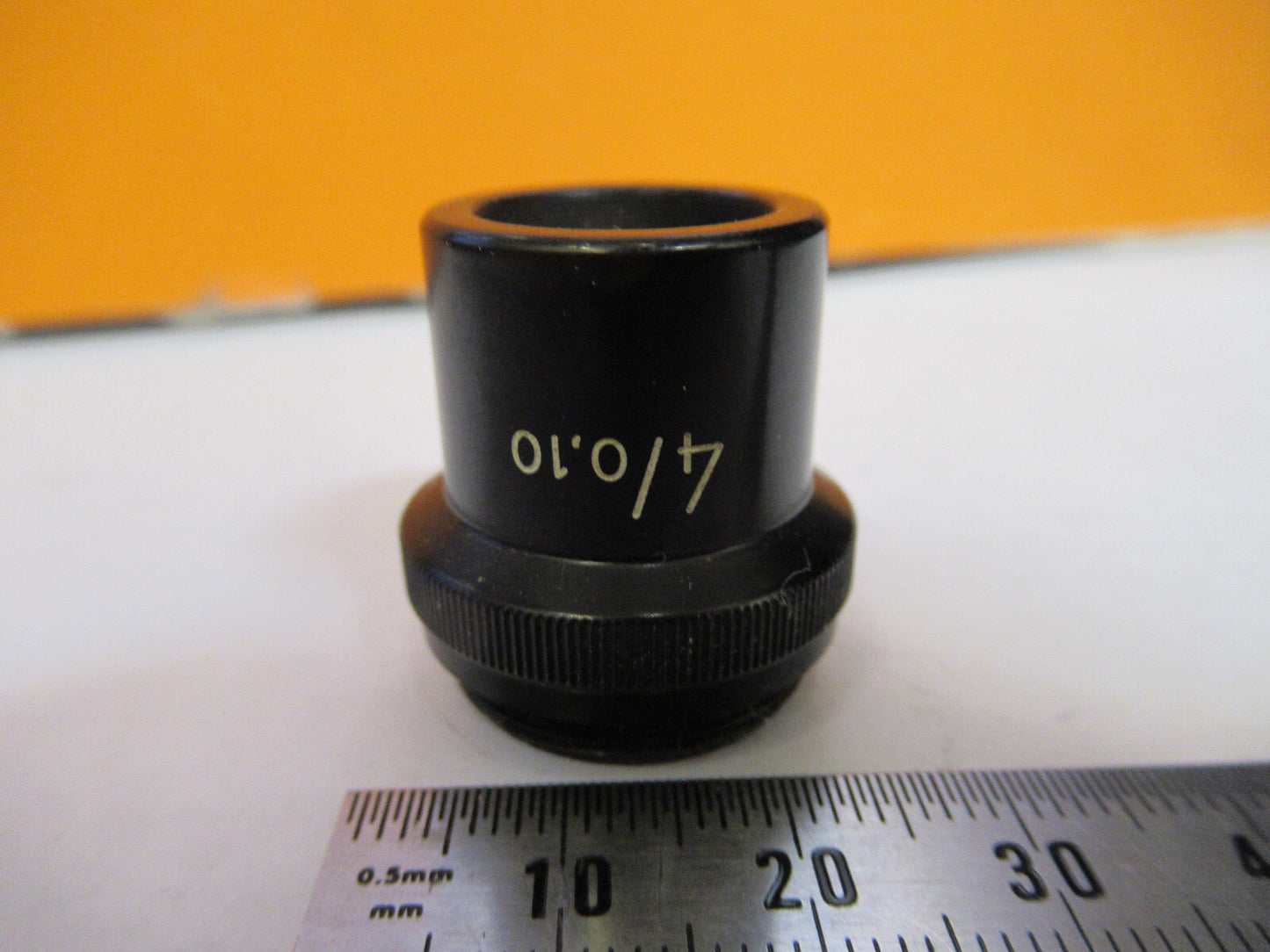 WILD M11 SWISS HEERBRUGG OBJECTIVE 4X LENS MICROSCOPE PART AS PICTURED 72-C-15