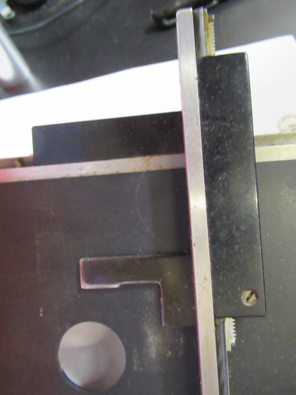 BAUSCH LOMB XY STAGE TABLE CLIPS OPTICS MICROSCOPE PART AS PICTURED T9-A-35