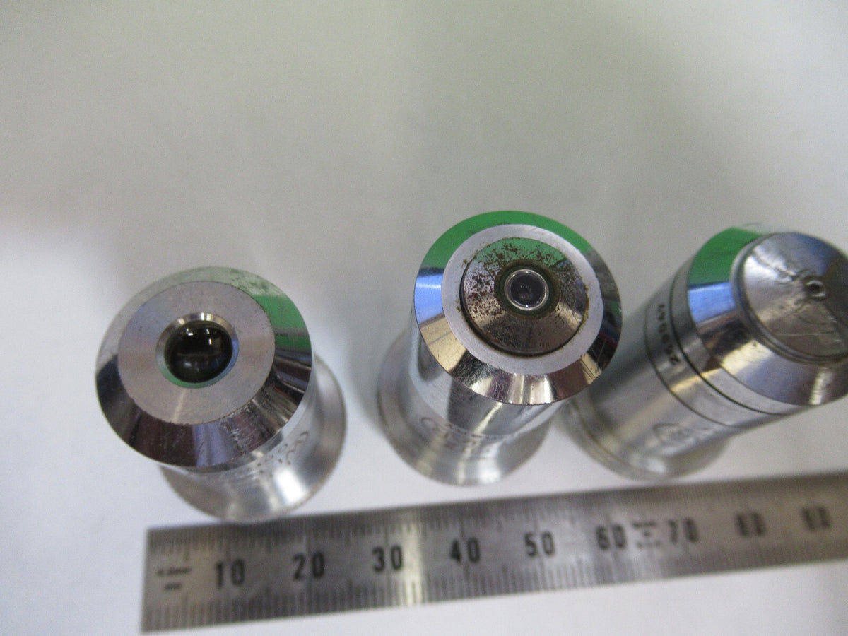 Lot Objectives Lenses Ernst Leitz Germany Microscope Part
